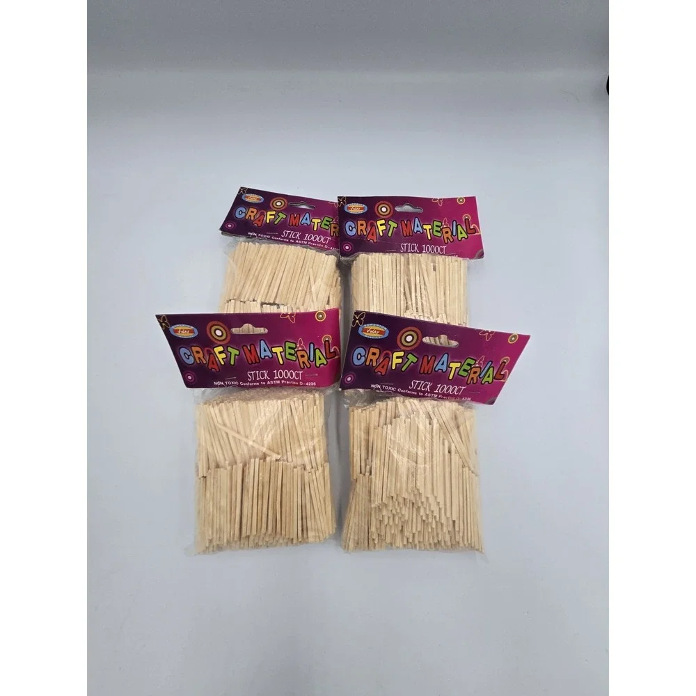 Craft Sticks VWAY Superior 100 Pack‎ Conforms To ASTM Practice D-4235 (4 BAGS)